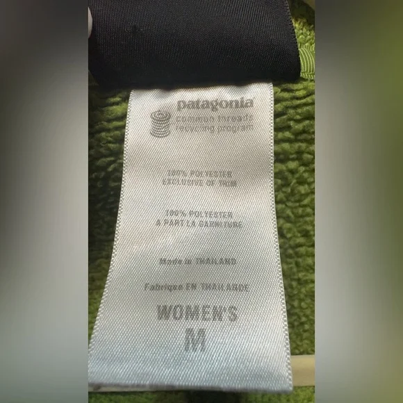 Patagonia Moss Green Women's Half-Zip Turtleneck Sweater - Picture 4 of 4